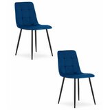 Brandless Stol KARA - mornarsko modri žamet x 2, (22030726) | Shoptok.si