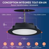 DUSKTEC 4x 122mm RGBW LED vgradna svetilka 10 W | Shoptok.si