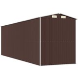  Vrtno spremište tamnosmeđe 192x606x223 cm pocinčani čelik | shoptok.hr