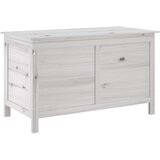  Vrtna kutija za pohranu bijela 99x49,5x58,5 cm masivna jelovina | Eponuda.ba