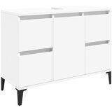 Ormarić za umivaonik bijeli 80 x 33 x 60 cm konstruirano drvo | shoptok.hr