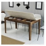 Hanah home trpezarijski sto milan 898 walnut travertine | ePonuda.com