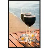  Slika - Love Refreshment (1 Part) Vertical 60x90 U crnom drvenom okviru | shoptok.hr