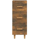  Komoda boja dimljenog hrasta 34 5x34x90 cm konstruirano drvo | shoptok.hr