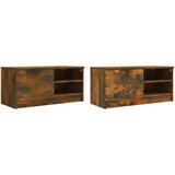 TV ormarići 2 kom boja dimljenog hrasta 80x35x36,5 cm drveni | Eponuda.ba