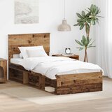  Krevetna konstrukcija Staro drvo 90 x 190 cm Čvrsto borovo drvo | shoptok.hr