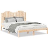 Maison Chic Daljši Posteljni Okvir - Dvoposteljna postelja brez vzmetnice 160x220 cm trden les, (22082080) Cene