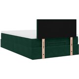  Otomanski krevet s madracem&LED tamnozeleni 120x200cm baršun | shoptok.hr