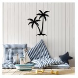 Wallity Zidna dekoracija Palm 2-436, 63x70 cm, 1.5 mm, Crna | Eponuda.com