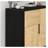 Hanah home višenamenski ormar darien black wood sapphire oak | Eponuda.com