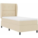  s opruga kutije s uzglavljem Krema 90 x 190 cm tkanina | shoptok.hr