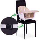 ECO TOYS Dječja stolica za hranjenje 2-u-1, bež, | shoptok.hr