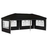 vidaXL Zložljivi šotor za zabave 575 x 289 x 245 cm Črna, (5000218795) | Shoptok.si