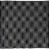  Tepih ORIZ Crni mrežasti uzorak 160 x 160 cm 100% poliester | shoptok.hr