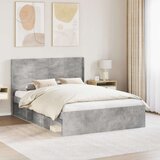  Uzglavlje Betonska siva Konstruirano drvo - Betonska siva 135 cm | shoptok.hr