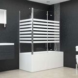 vidaXL tuš-kabina od kaljenog stakla 120 x 68 x 130 cm prugasta Cijene