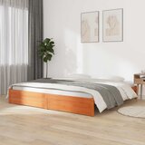  Okvir kreveta bez madraca voštano smeđi 140x200 cm od borovine | shoptok.hr
