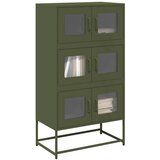  Visoka ploča maslinasto zelena 68x39x123 cm čelik | Eponuda.com
