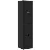 vidaXL Lekarniška omara črna 40x41x174,5 cm inženirski les | Shoptok.si