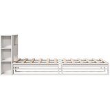  Krevet s regalom za knjige bez madraca bijeli 75x190 cm od drva | shoptok.hr