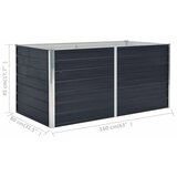  Povišena vrtna gredica 160x80x45 cm pocinčani čelik antracit | shoptok.hr