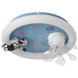  LED dečija prigušiva stropna lampa sa ventilatorom LED/48W/230V 3000/4000/6000K plava | Eponuda.com