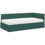  Kutni krevetni okvir s madracem 2 kom. Tamnozelena 90 x 200 cm | Shoptok.si