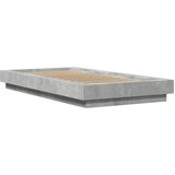  Okvir kreveta boja betona 75x190 cm od konstruiranog drva | shoptok.hr