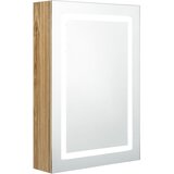  LED kupaonski ormarić s ogledalom boja hrasta 50 x 13 x 70 cm | shoptok.hr