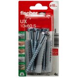 Fischer Plastična tipla UX 10x60 S K s vijkom 4/1 Cijene