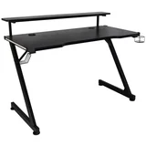 Gaming Miza Black, Črna, 120x64