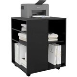 vidaXL Omarica na kolesih črna 60x53x72 cm iverna plošča | Shoptok.si