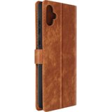 AVIZAR Etui s pašckom za Samsung A05, preklopna denarnica iz umetnega usnja z ucinkom brušenega usnja - rjava, (20918088) | Shoptok.si