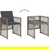 vidaXL 13-dijelni vrtni blagovaonski set s jastucima poliratan sivi | shoptok.hr