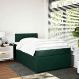  Krevet box spring s madracem tamnozeleni 120x190 cm baršunasti | shoptok.hr