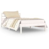 vidaXL Okvir za krevet od masivne borovine 100 x 200 cm bijeli | shoptok.hr