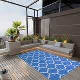 vidaXL Zunanja preproga modra 120x180 cm PP Cene