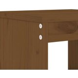 vidaXL Vrtni stolček 2 kosa medeno rjava 40x36x45 cm trdna borovina | Shoptok.si