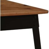 In blagovaonski stol od masivnog drva bagrema i čelika 120x60x76 cm | shoptok.hr