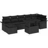  Sjedeća garnitura za vrt 8 kom. Crna Poli ratan 100 x 55 x 73 cm | Shoptok.si