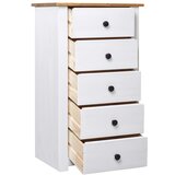 Maison Chic Komoda - Predalnik bela 46x40x89 cm borovina Panama Range, (21718662) | Shoptok.si