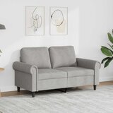  Dvosjed svjetlosivi 120 cm baršunasti | shoptok.hr