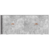  S uzglavljem s ladicama Betonska siva 90 x 200 cm Konstruirano drvo | shoptok.hr