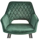 MID.YOU NASLANJAČ, les, kovina, tekstil črna, temno zelena | Shoptok.si