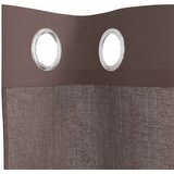 Voile zavjese s ušicama 2 kom smeđe 140x245 cm | shoptok.hr