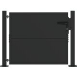 vidaXL Vrtna vrata Crna 100 x 100 cm Čelik s praškastim premazom | shoptok.hr