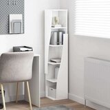  Kotna omarica Bela 27,5x27x140cm Konstruiran les, (5000092370) | Shoptok.si