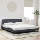 Okvir za krevet Dover tamnosivi 180x200 cm baršunasti | Eponuda.ba