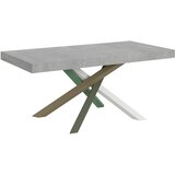 Itamoby   Volantis (90x180/440 cm) - siva, barva nog: bela, zelena - raztegljiva jedilna miza, (20842272) Cene