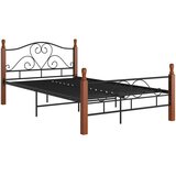  Za krevet crni metalni 120 x 200 cm | shoptok.hr